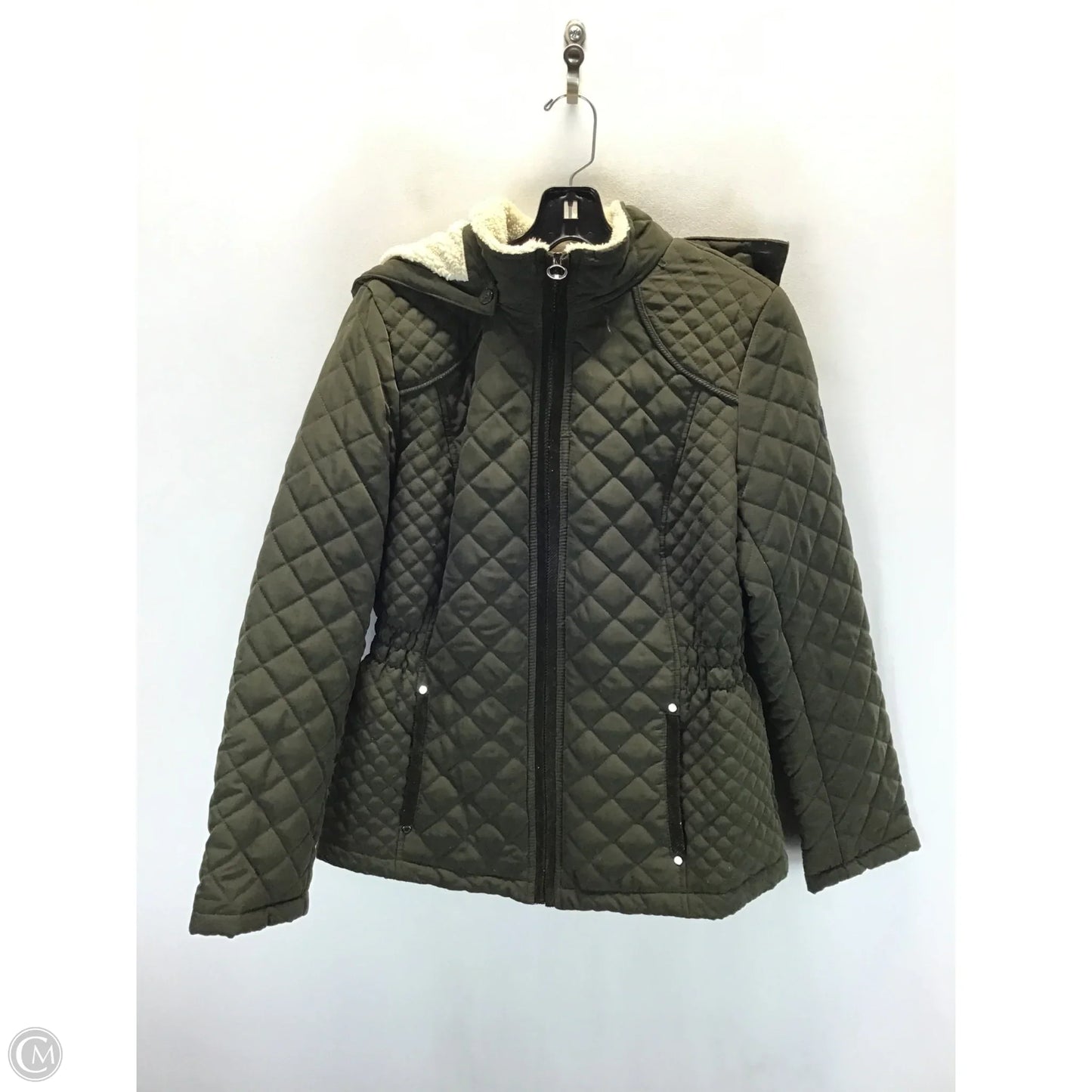 Coat Parka By Shelli Segal In Green, Size: M
