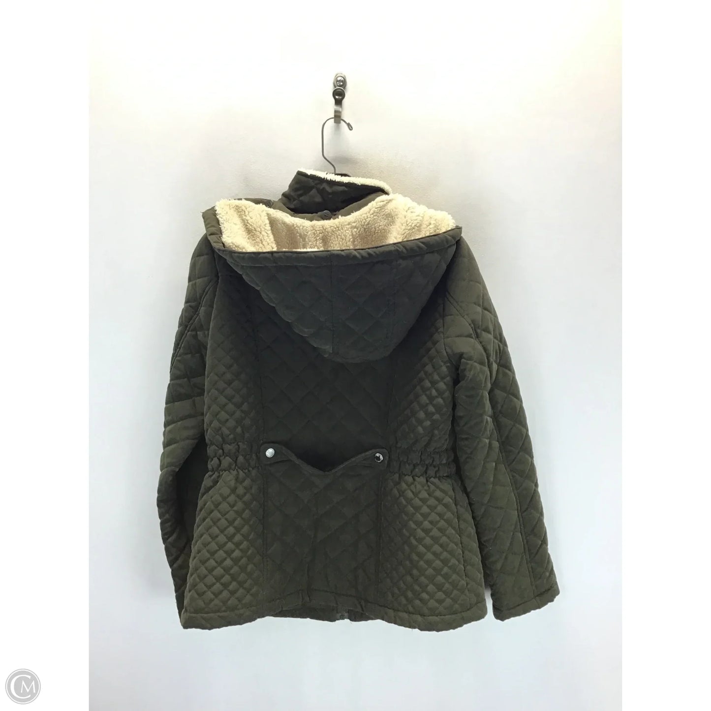 Coat Parka By Shelli Segal In Green, Size: M
