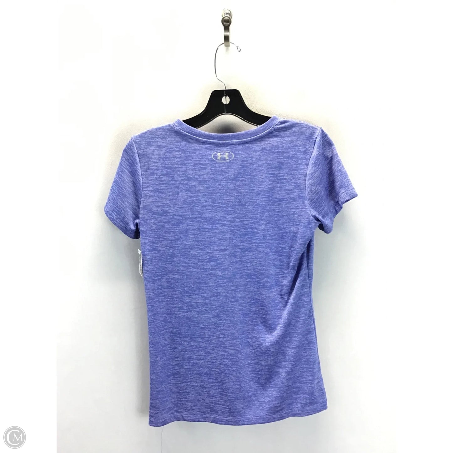 Athletic Top Short Sleeve By Under Armour In Purple, Size: Xs