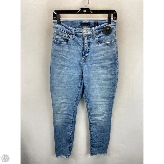 Jeans Cropped By Lucky Brand In Blue, Size: 8
