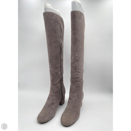 Boots Over-the-knee Heels By Isaac Mizrahi In Grey, Size: 10