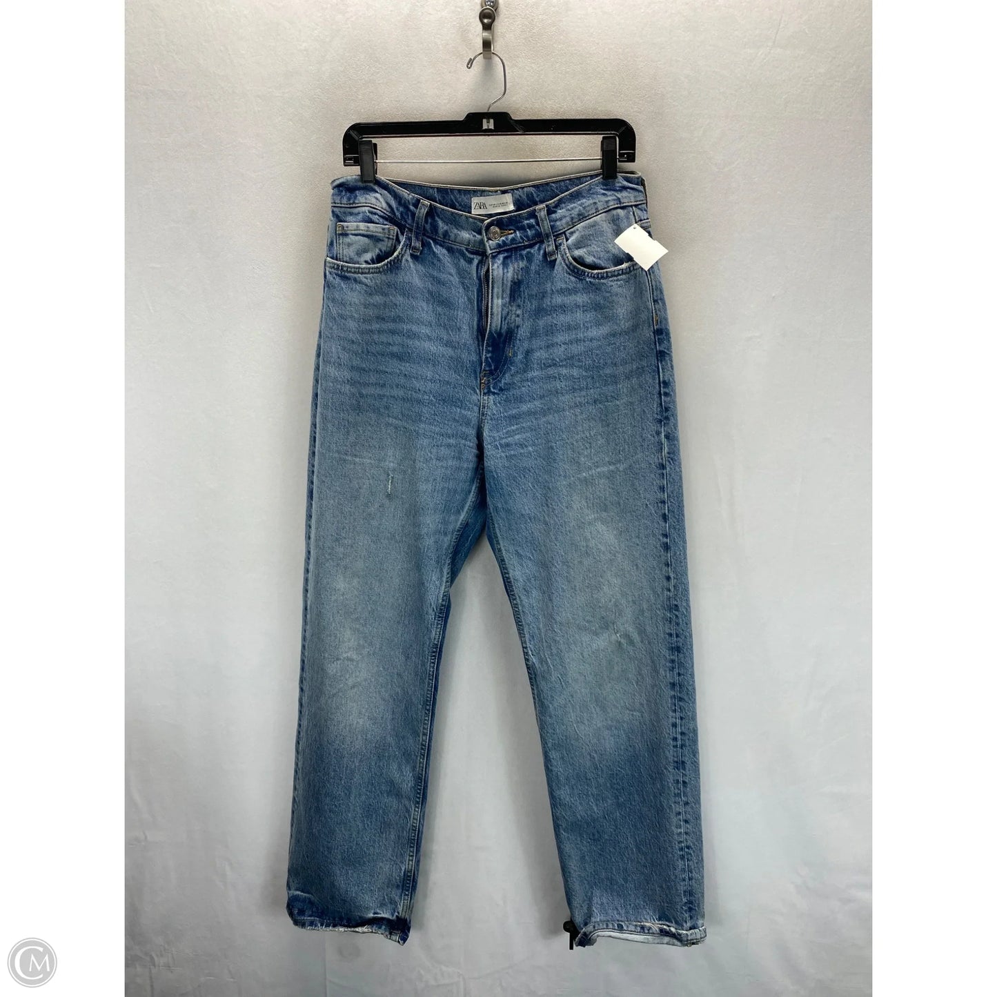 Jeans Straight By Zara In Blue, Size: 8