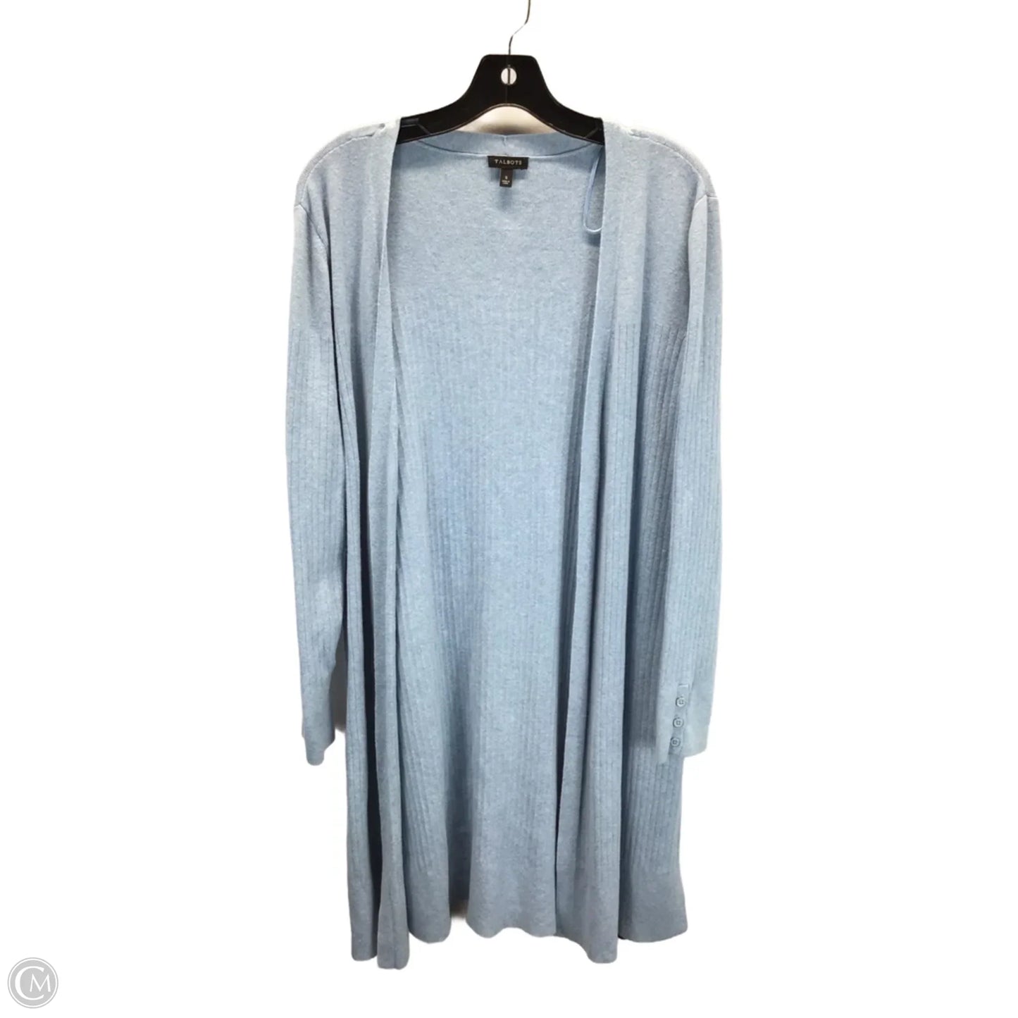 Sweater Cardigan By Talbots In Blue, Size: S