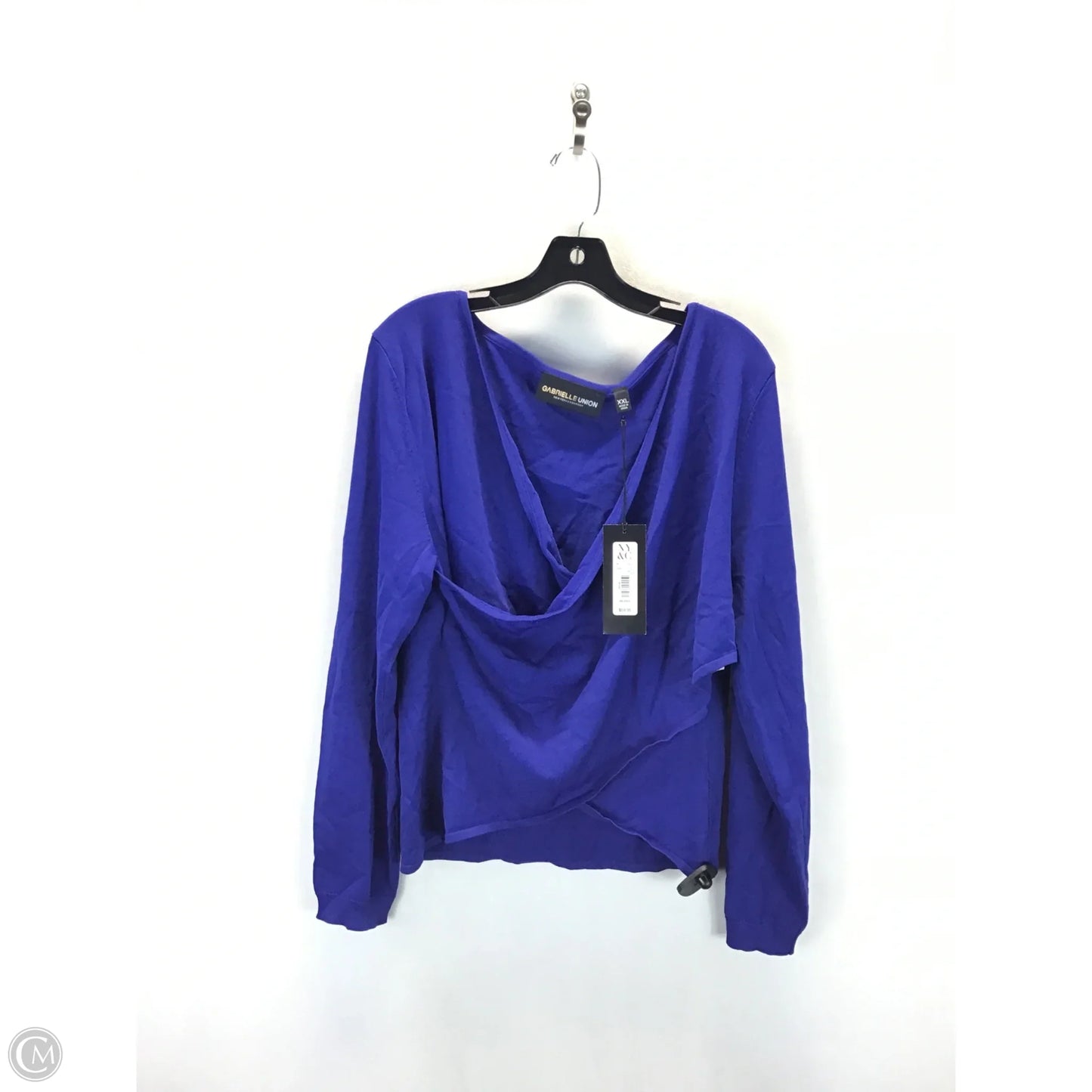Top Long Sleeve By New York And Co In Blue, Size: Xxl
