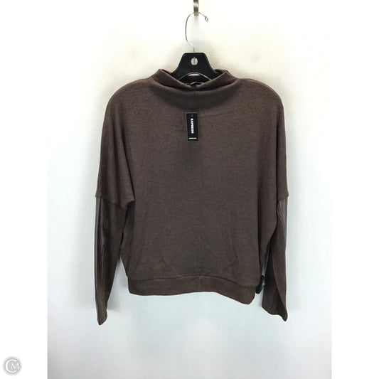 Top Long Sleeve By Express In Brown, Size: Xs