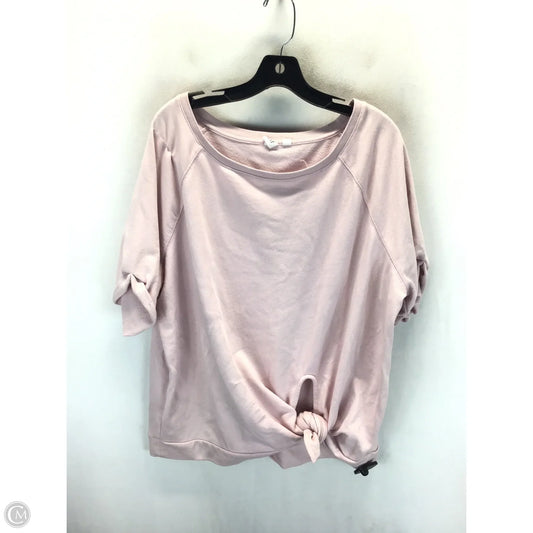 Top Short Sleeve By Gap In Pink, Size: Xxl