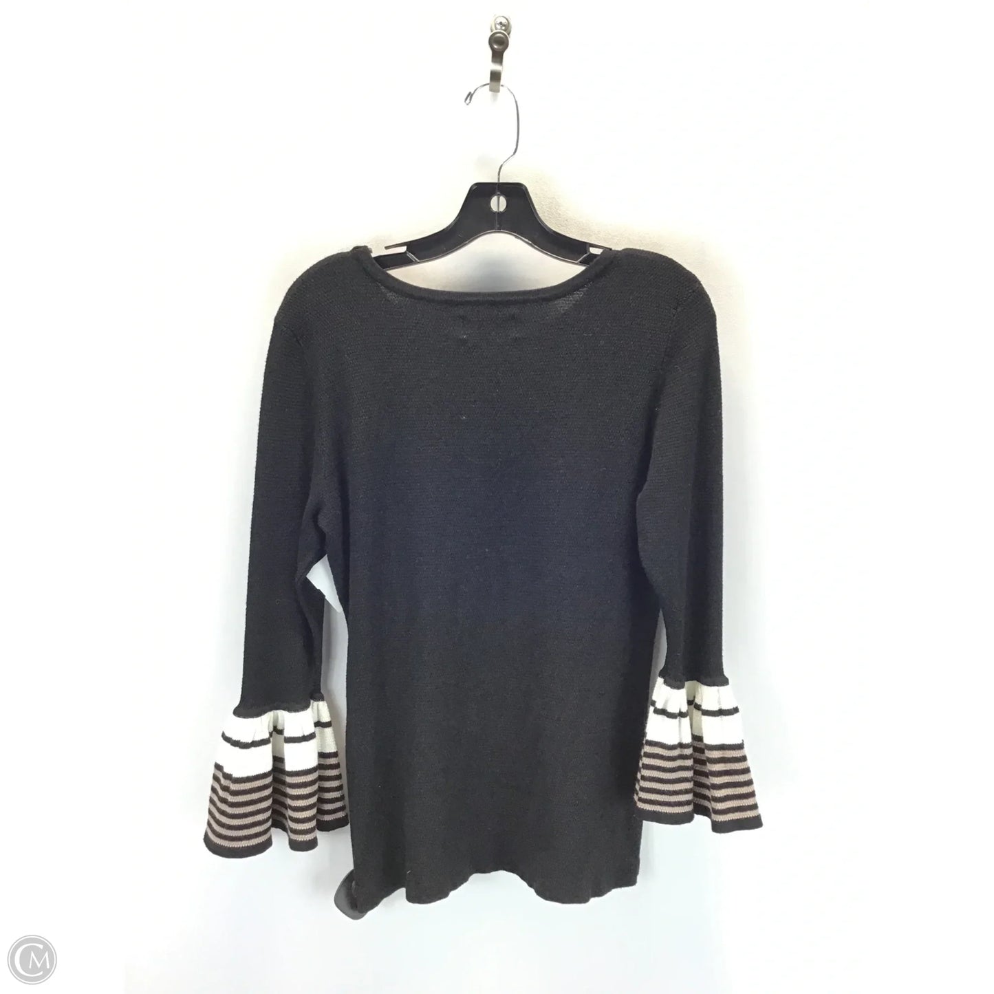 Sweater By Elle In Black & Cream, Size: S
