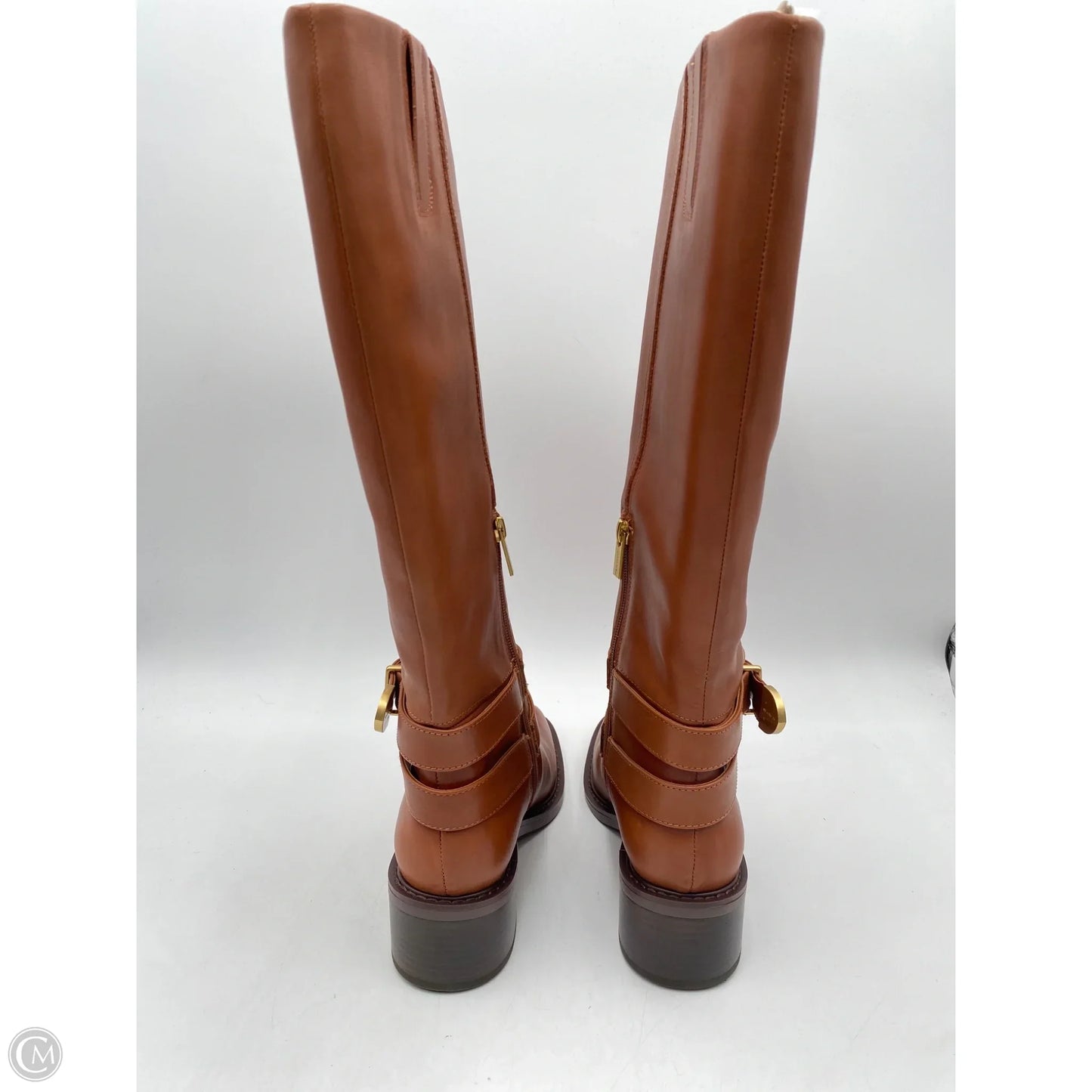 Boots Mid-calf Flats By Vince Camuto In Brown, Size: 8.5