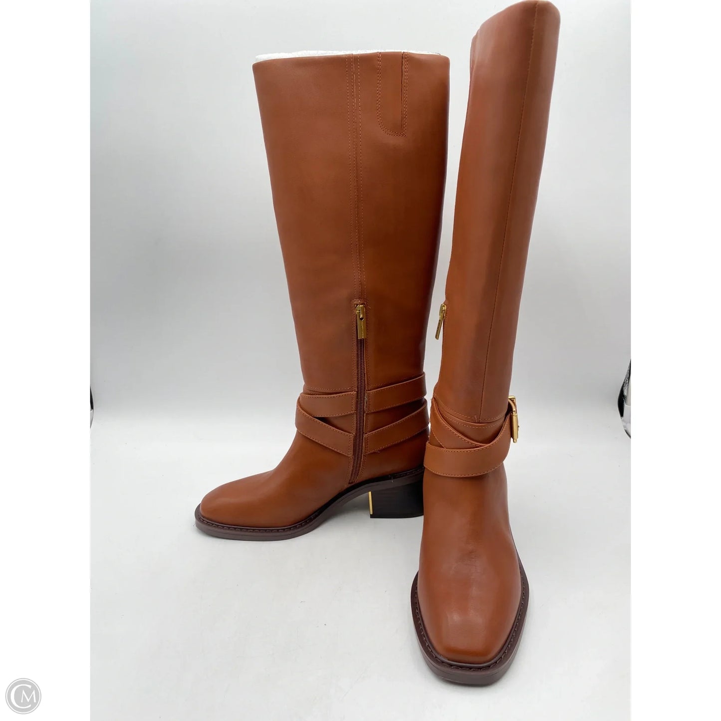 Boots Mid-calf Flats By Vince Camuto In Brown, Size: 8.5