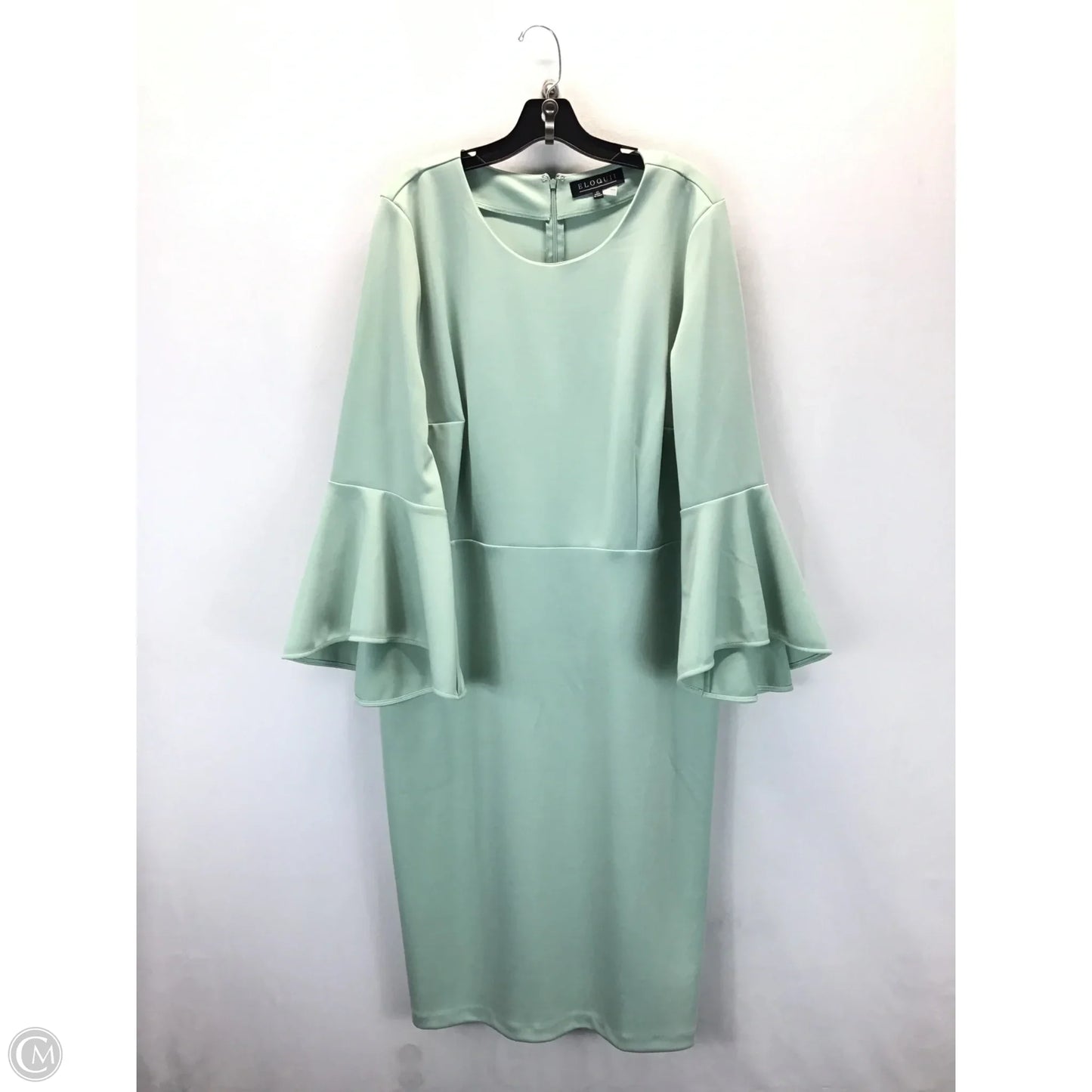 Dress Casual Midi By Eloquii In Green, Size: 20