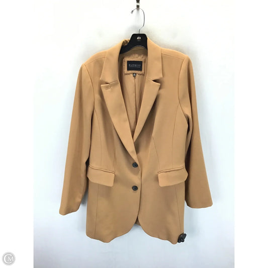 Blazer By Eloquii In Tan, Size: 16