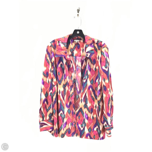 Top Long Sleeve By Nicole By Nicole Miller In Multi-colored, Size: 2x