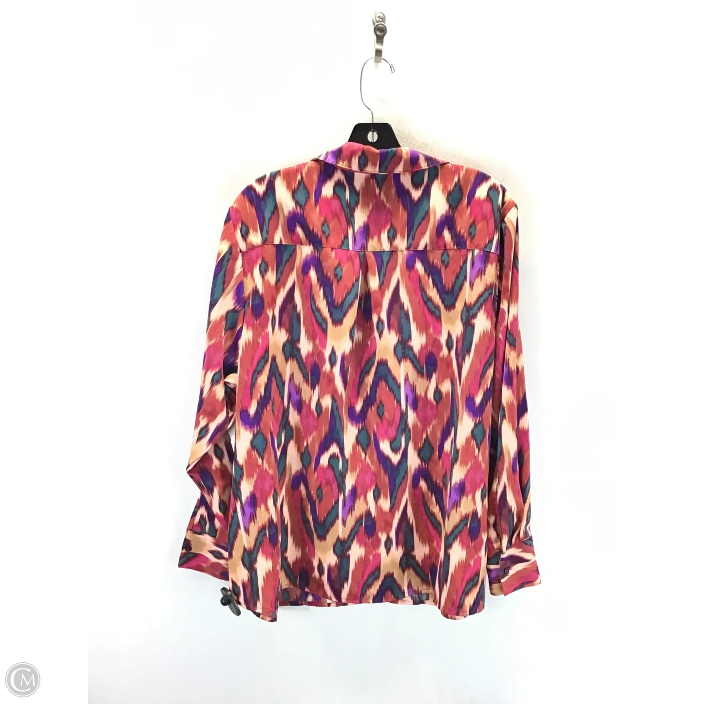 Top Long Sleeve By Nicole By Nicole Miller In Multi-colored, Size: 2x