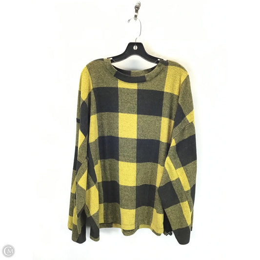 Top Long Sleeve By Clothes Mentor In Black & Yellow, Size: M
