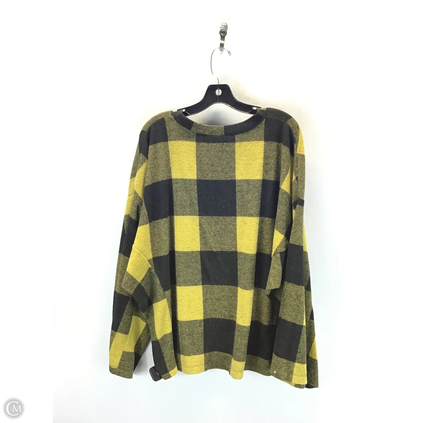 Top Long Sleeve By Clothes Mentor In Black & Yellow, Size: M