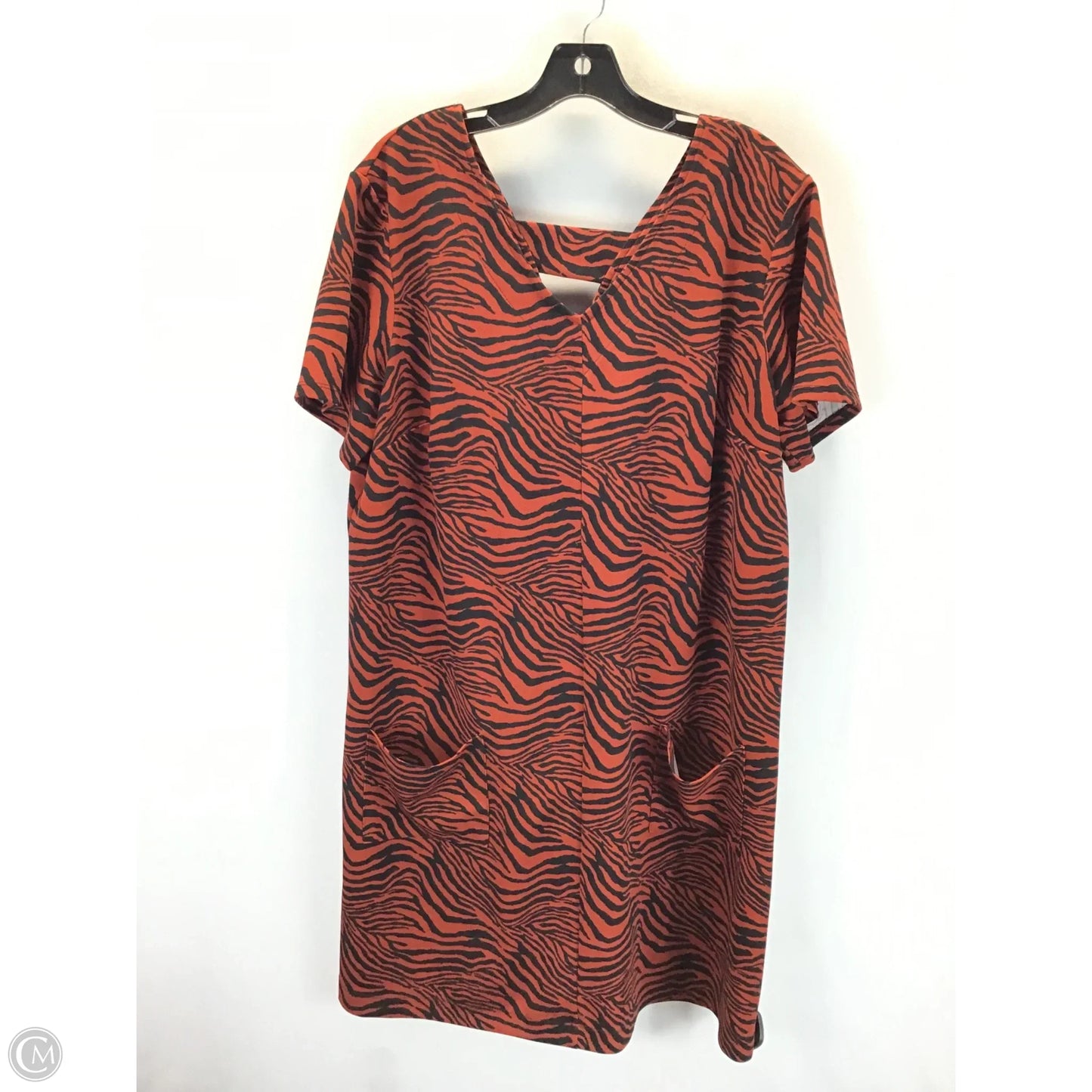 Dress Casual Midi By Ashley Stewart In Animal Print, Size: 1x