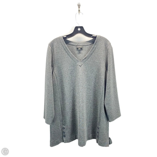 Top 3/4 Sleeve By J. Jill In Grey, Size: L
