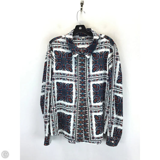 Top Long Sleeve By Tommy Hilfiger In Multi-colored, Size: Xl