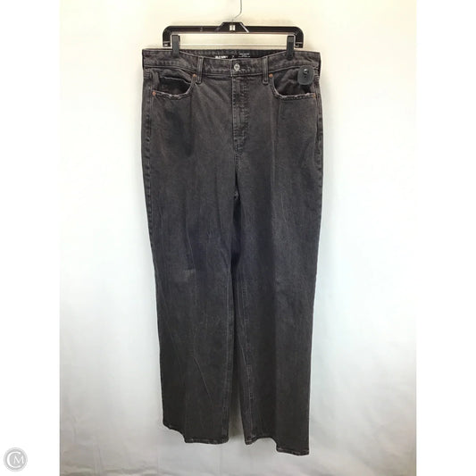 Jeans Wide Leg By Old Navy In Black, Size: 14