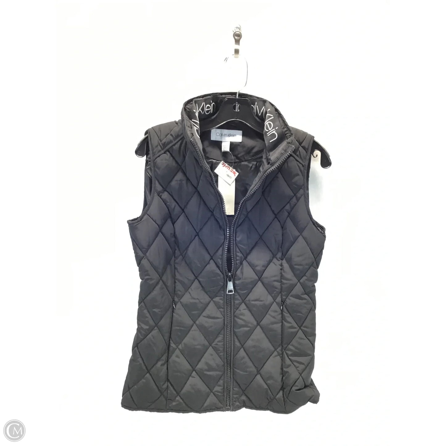 Vest Puffer & Quilted By Calvin Klein In Black, Size: Xs