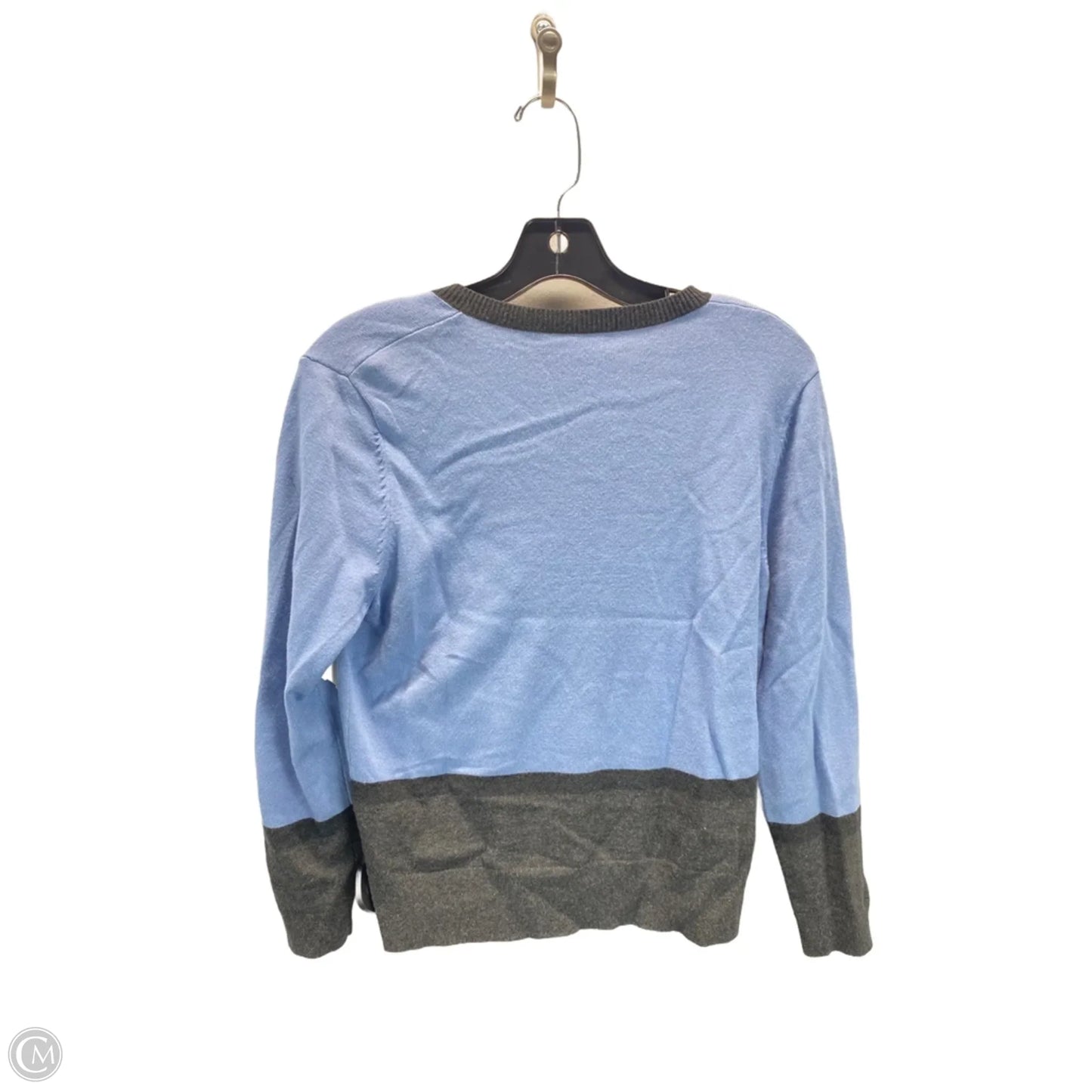 Sweater Cardigan By Carlisle In Black & Blue, Size: M