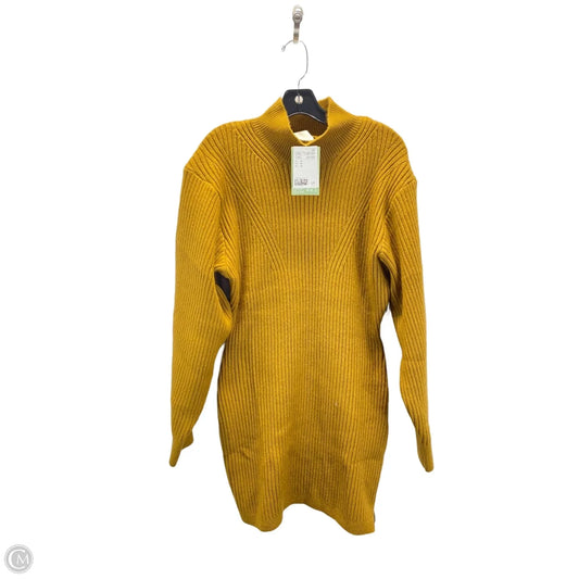 Dress Sweater By H&m In Yellow, Size: M