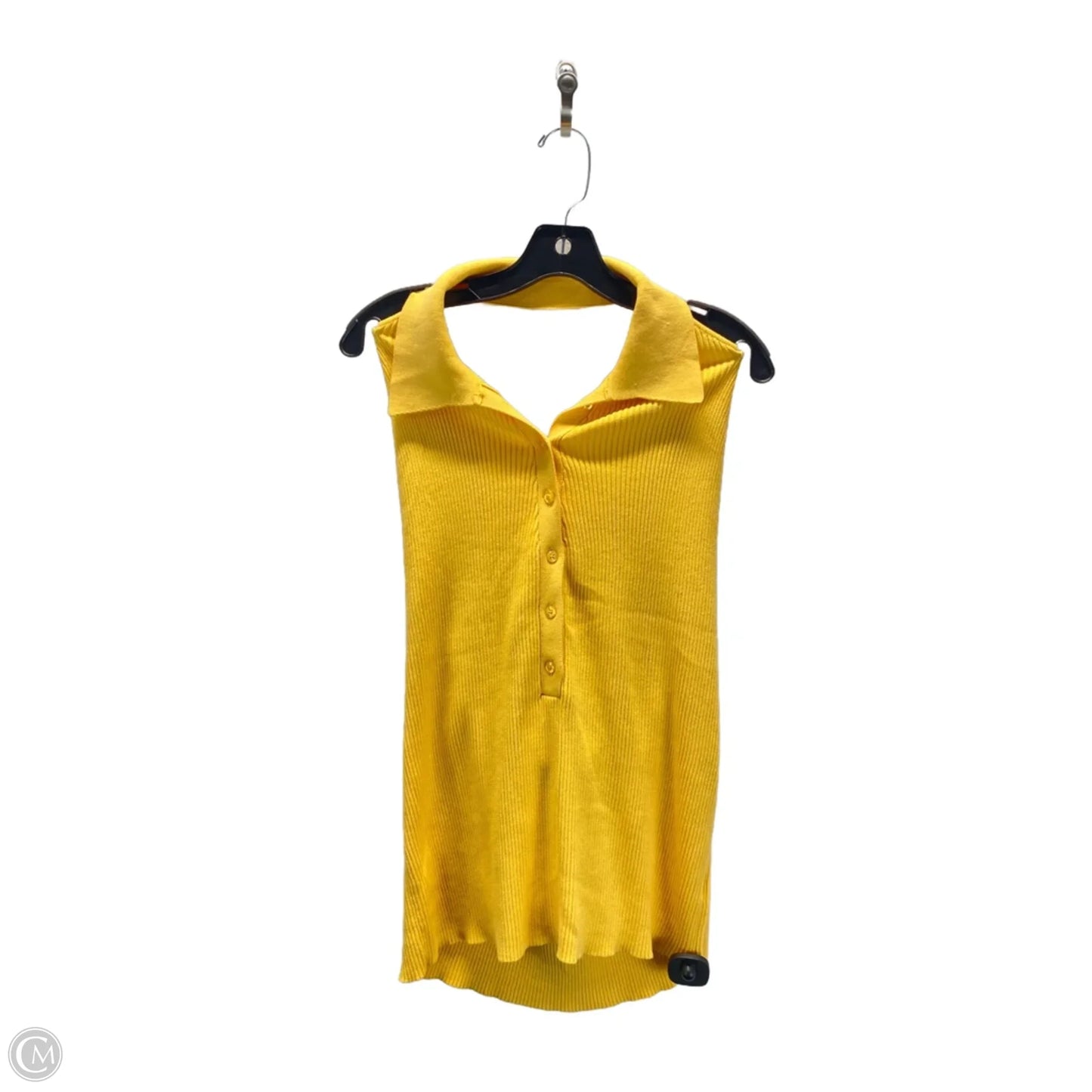 Top Sleeveless By Eloquii In Yellow, Size: 2x
