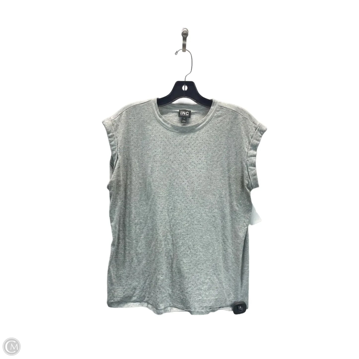 Top Sleeveless By Inc In Grey, Size: S