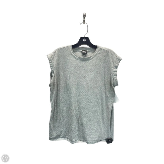 Top Sleeveless By Inc In Grey, Size: S