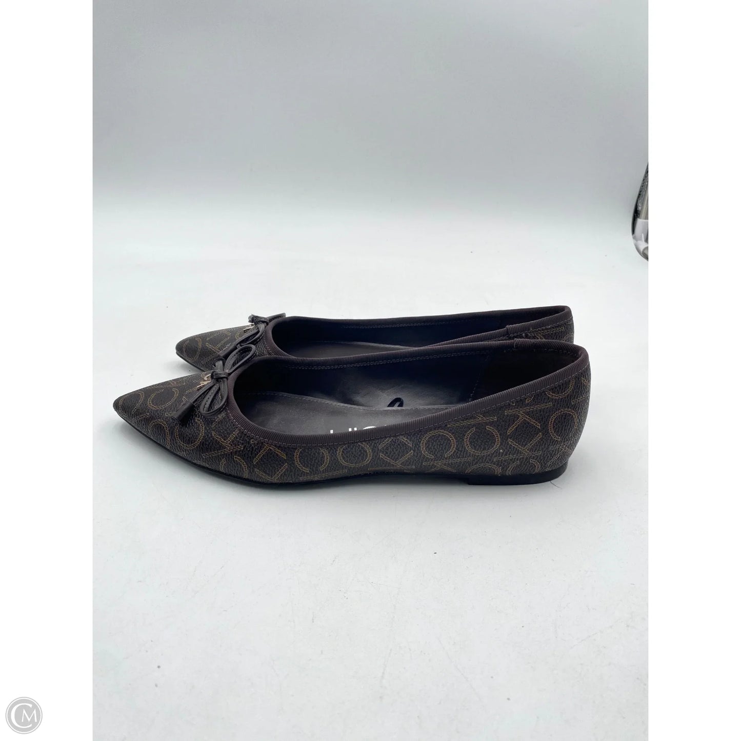 Shoes Flats By Calvin Klein In Brown & Tan, Size: 8