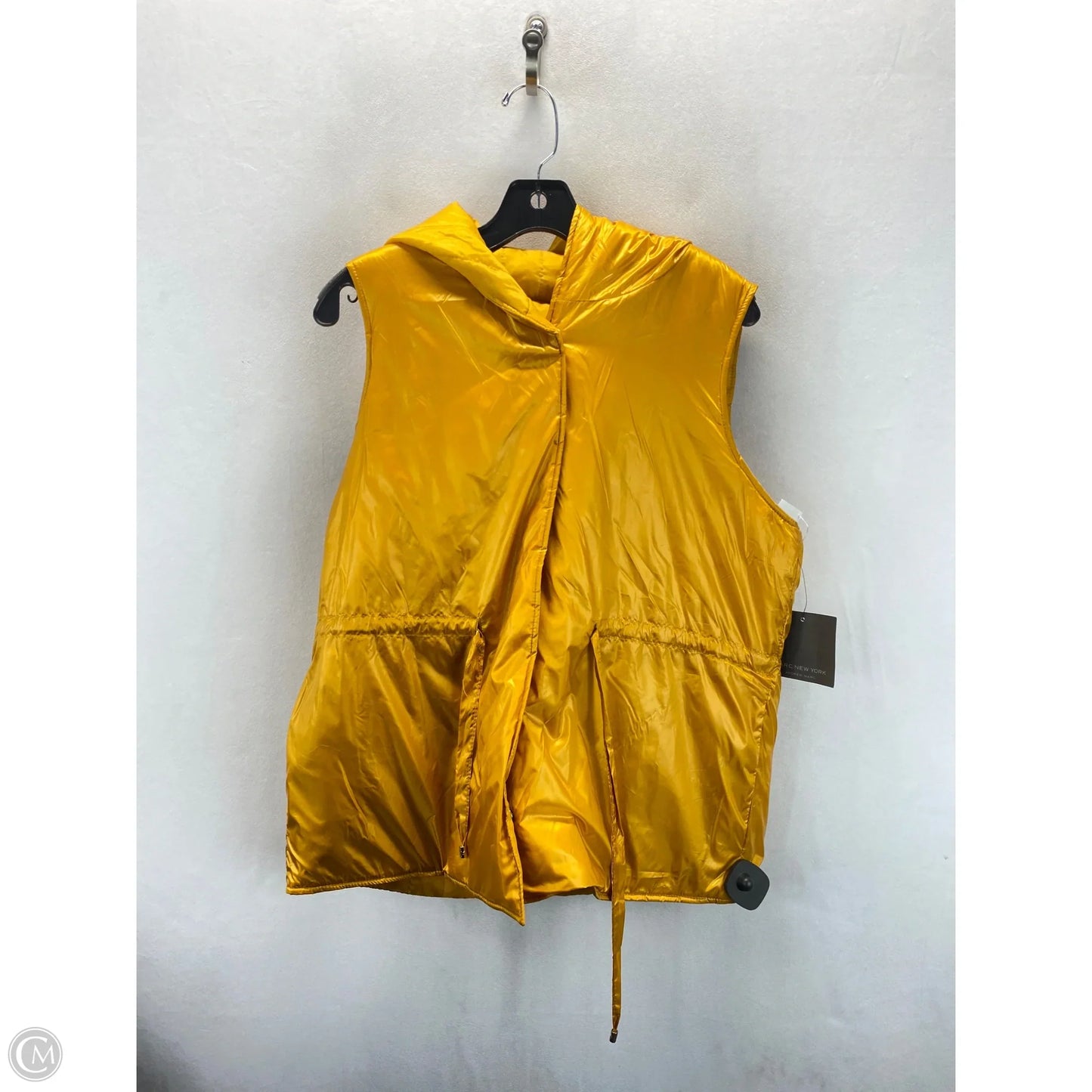 Vest Puffer & Quilted By Marc New York In Yellow, Size: M