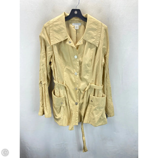 Jacket Other By Liz Claiborne In Tan, Size: L