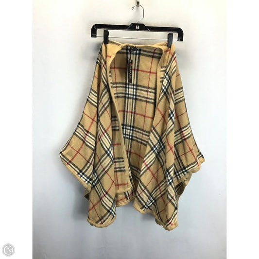 Shawl By Clothes Mentor In Plaid Pattern, Size: Osfm