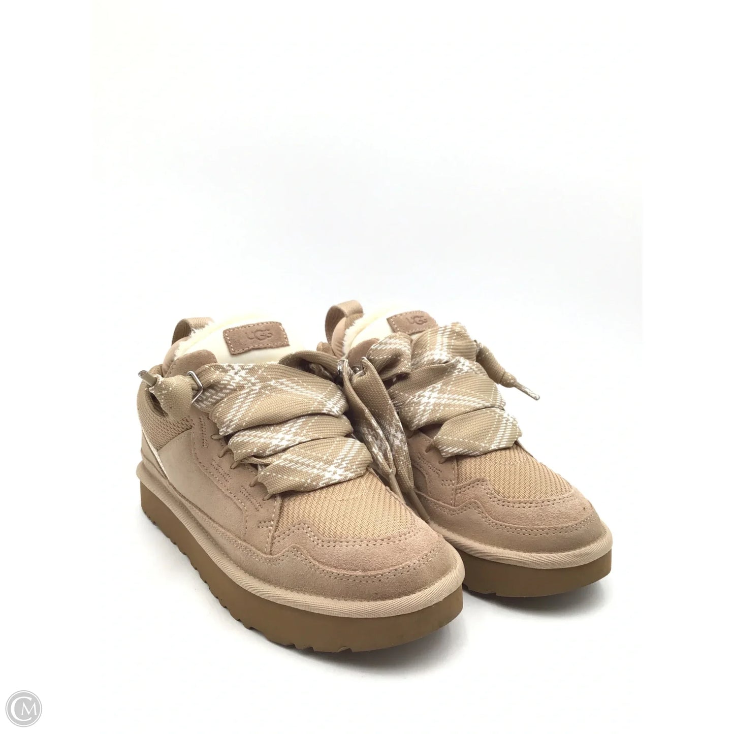 Boots Designer By Ugg In Tan & White, Size: 9