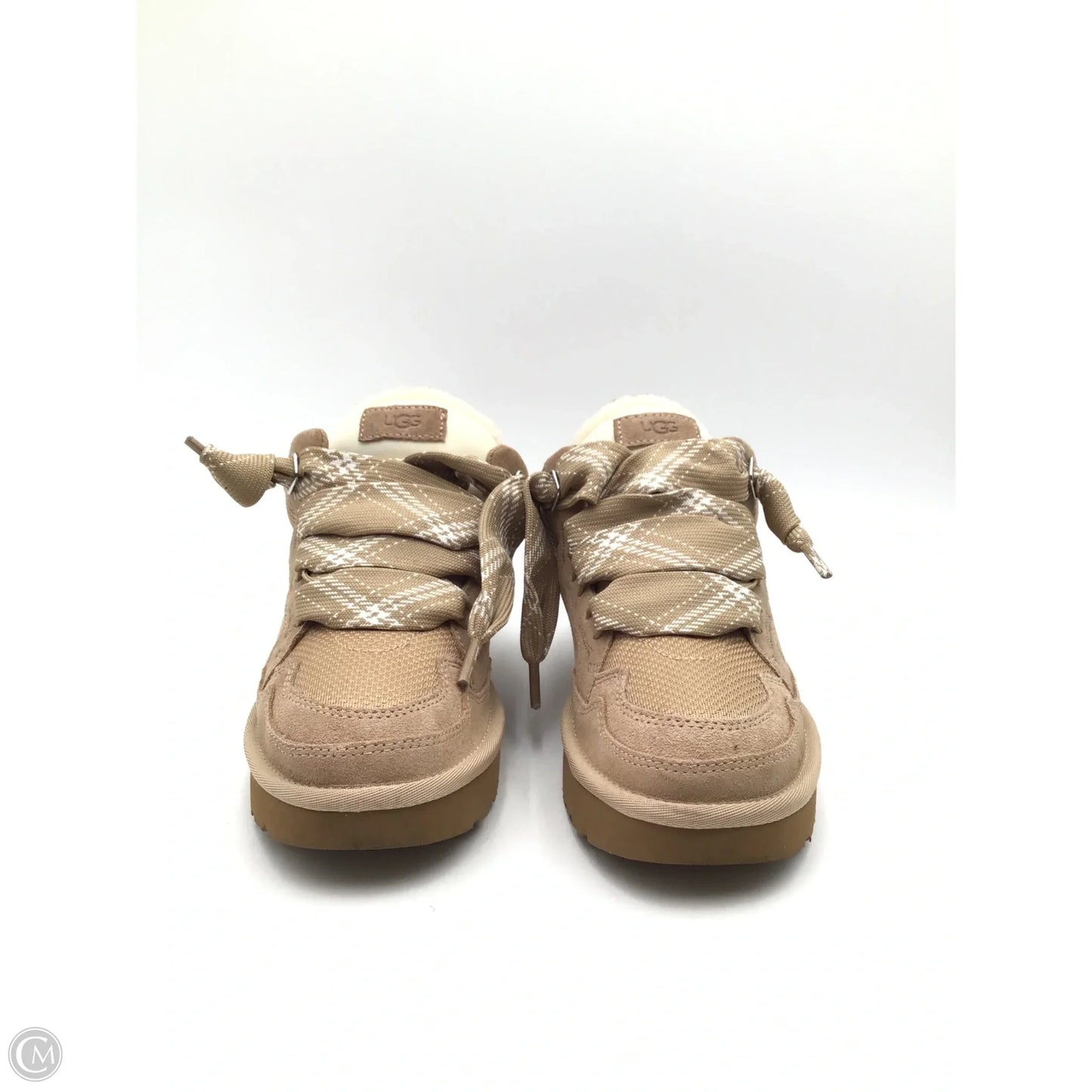 Boots Designer By Ugg In Tan & White, Size: 9