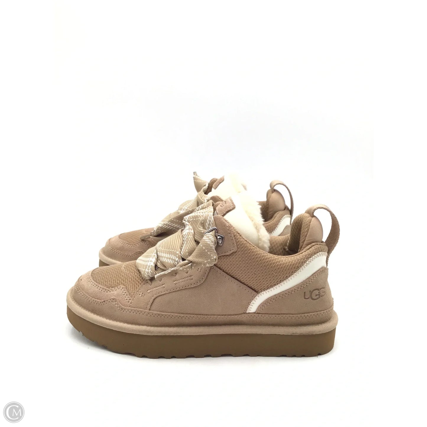 Boots Designer By Ugg In Tan & White, Size: 9