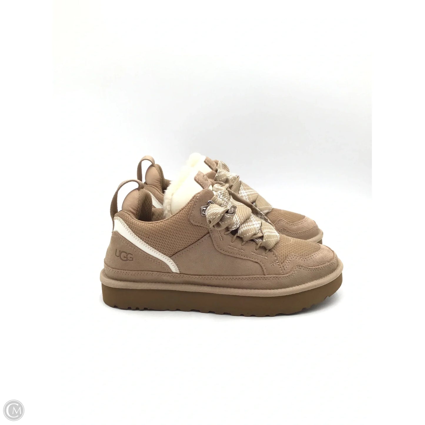 Boots Designer By Ugg In Tan & White, Size: 9