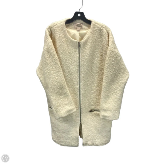 Coat Faux Fur & Sherpa By Forever 21 In Cream, Size: M