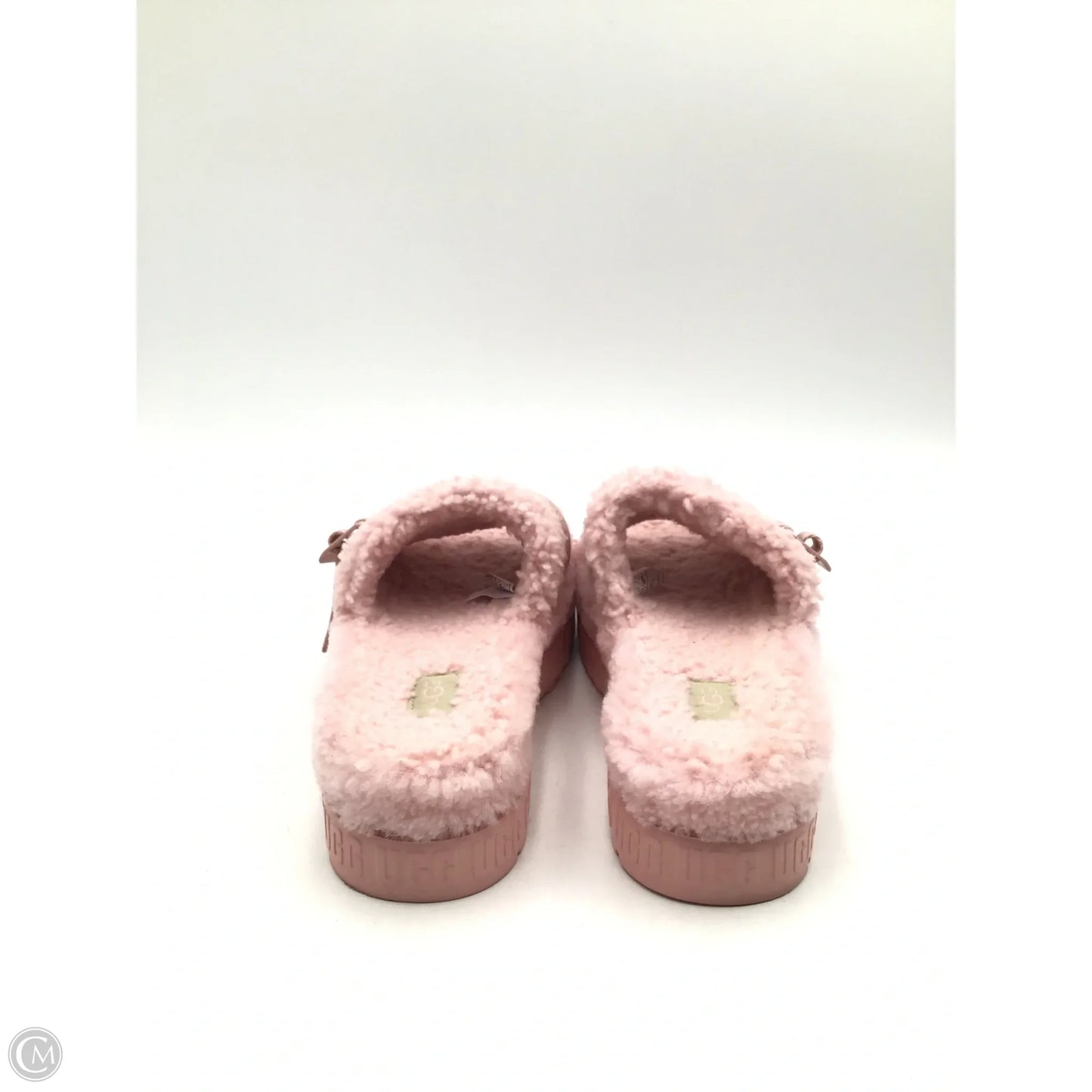 Slippers Designer By Ugg In Pink, Size: 7