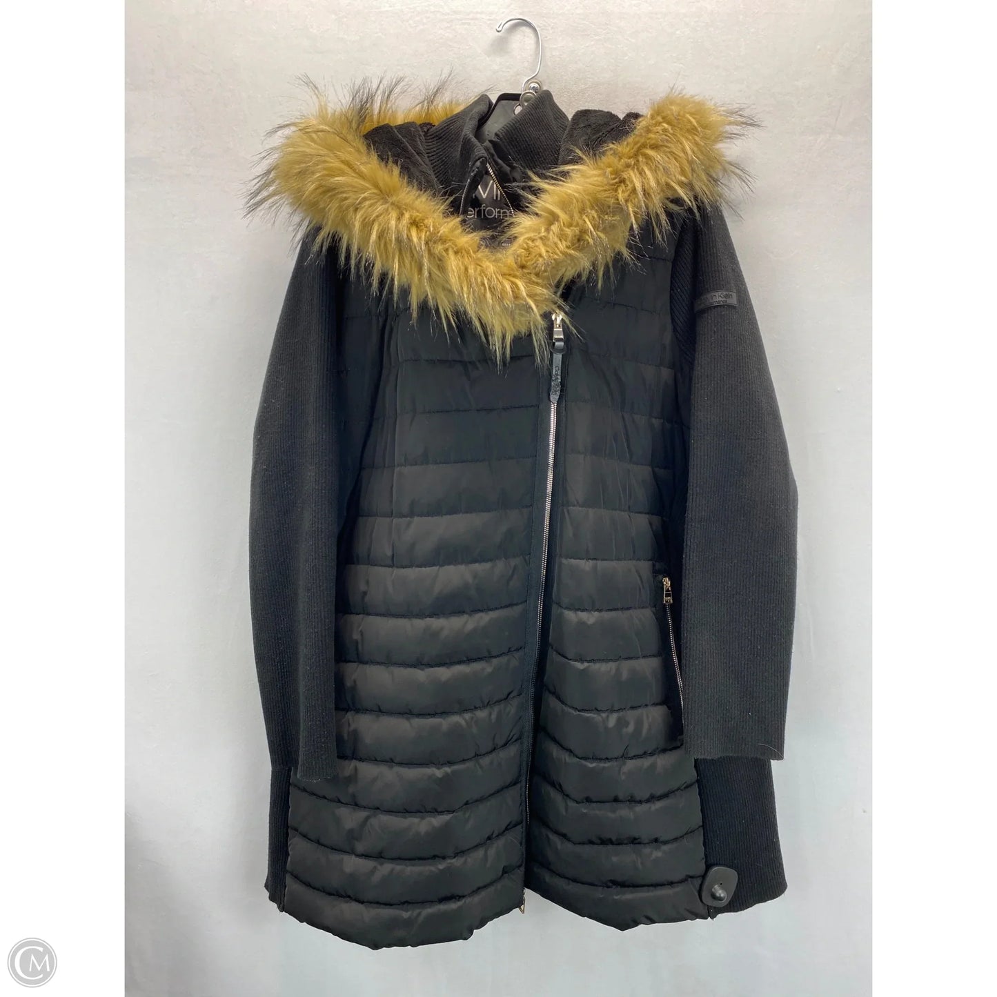 Coat Parka By Calvin Klein In Black, Size: 2x