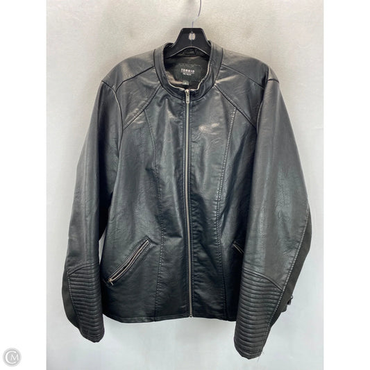 Jacket Moto By Torrid In Black, Size: 3x