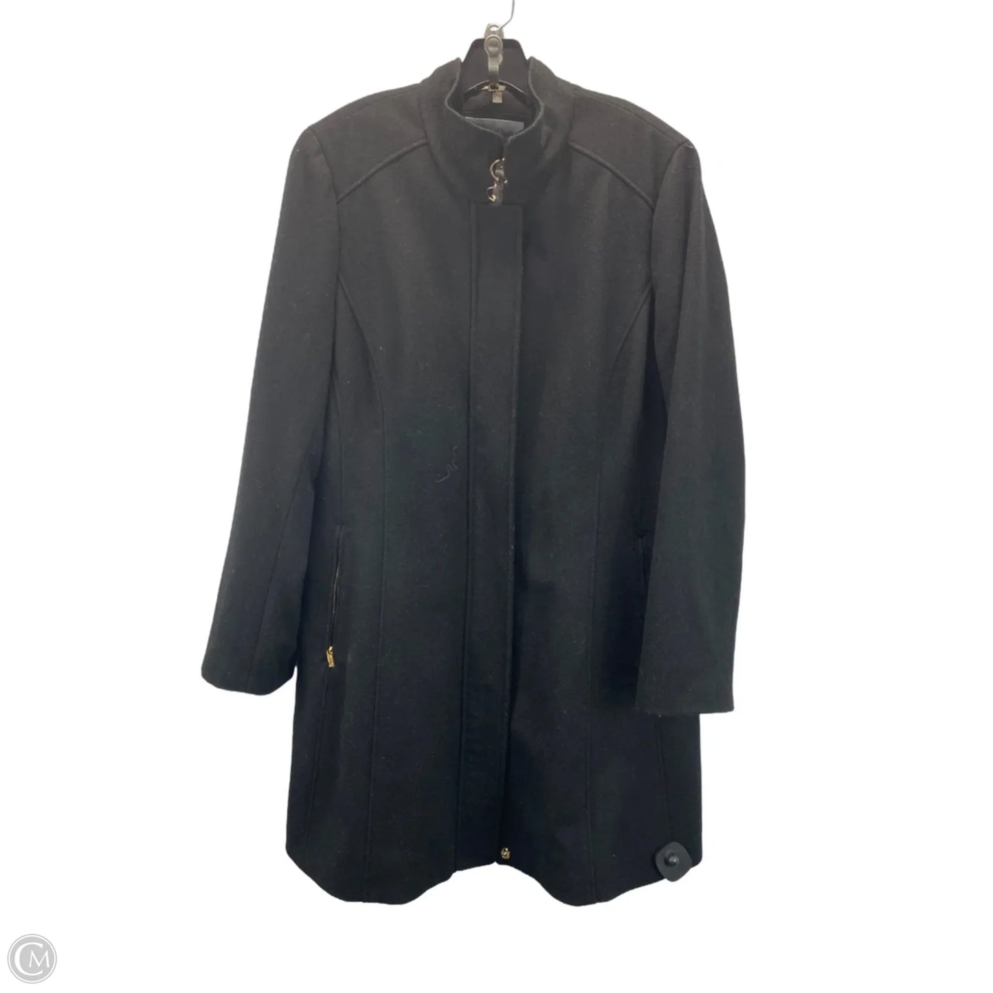 Coat Peacoat By Calvin Klein In Black, Size: Xl
