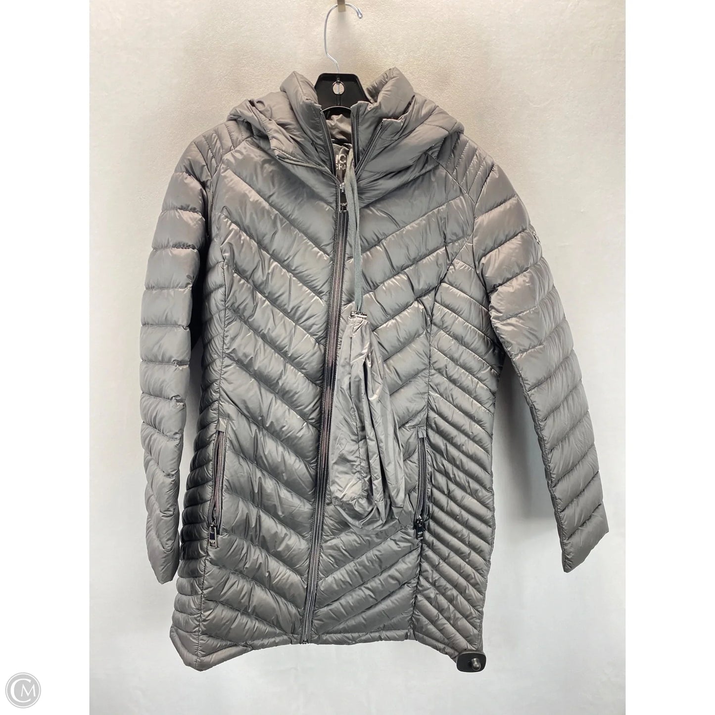 Coat Puffer & Quilted By Michael By Michael Kors In Grey, Size: L
