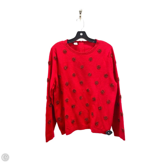 Sweater By Talbots In Red, Size: Xl