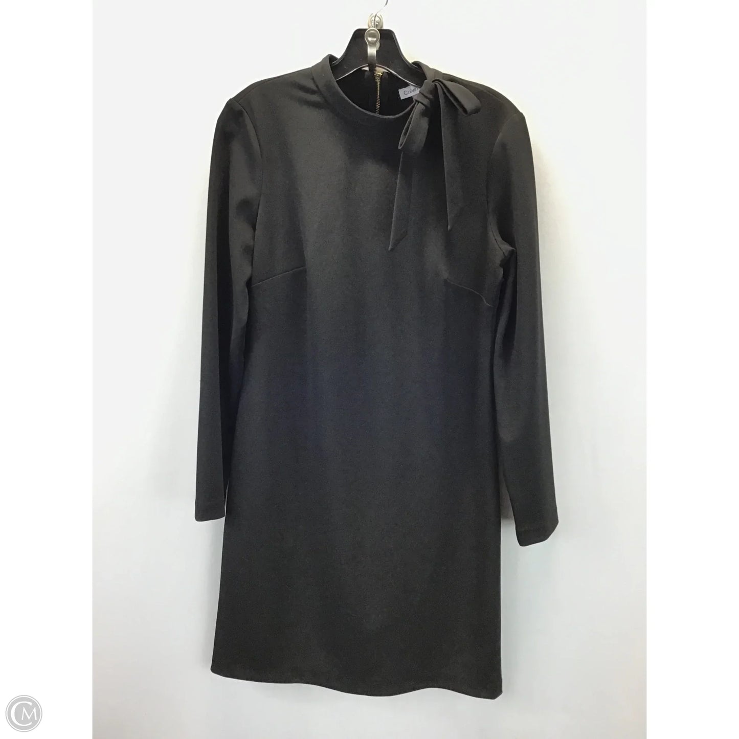 Dress Casual Midi By Calvin Klein In Black, Size: 8