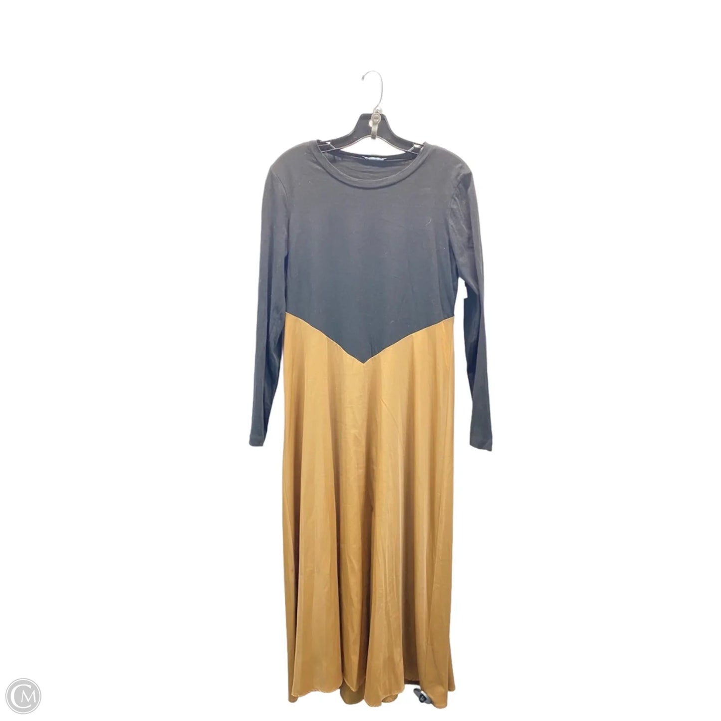 Dress Casual Maxi By Zara In Black & Brown, Size: M