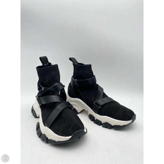 Shoes Sneakers By Jennifer Lopez In Black & White, Size: 9