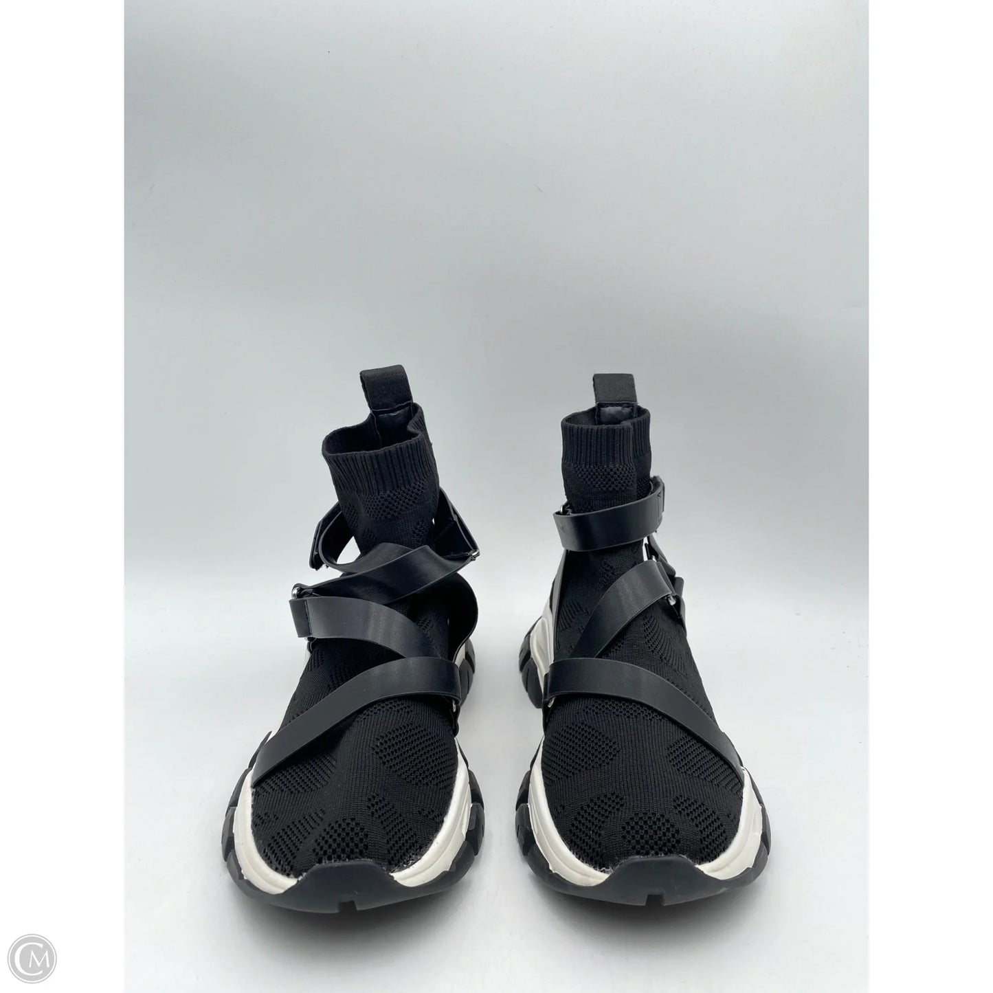 Shoes Sneakers By Jennifer Lopez In Black & White, Size: 9