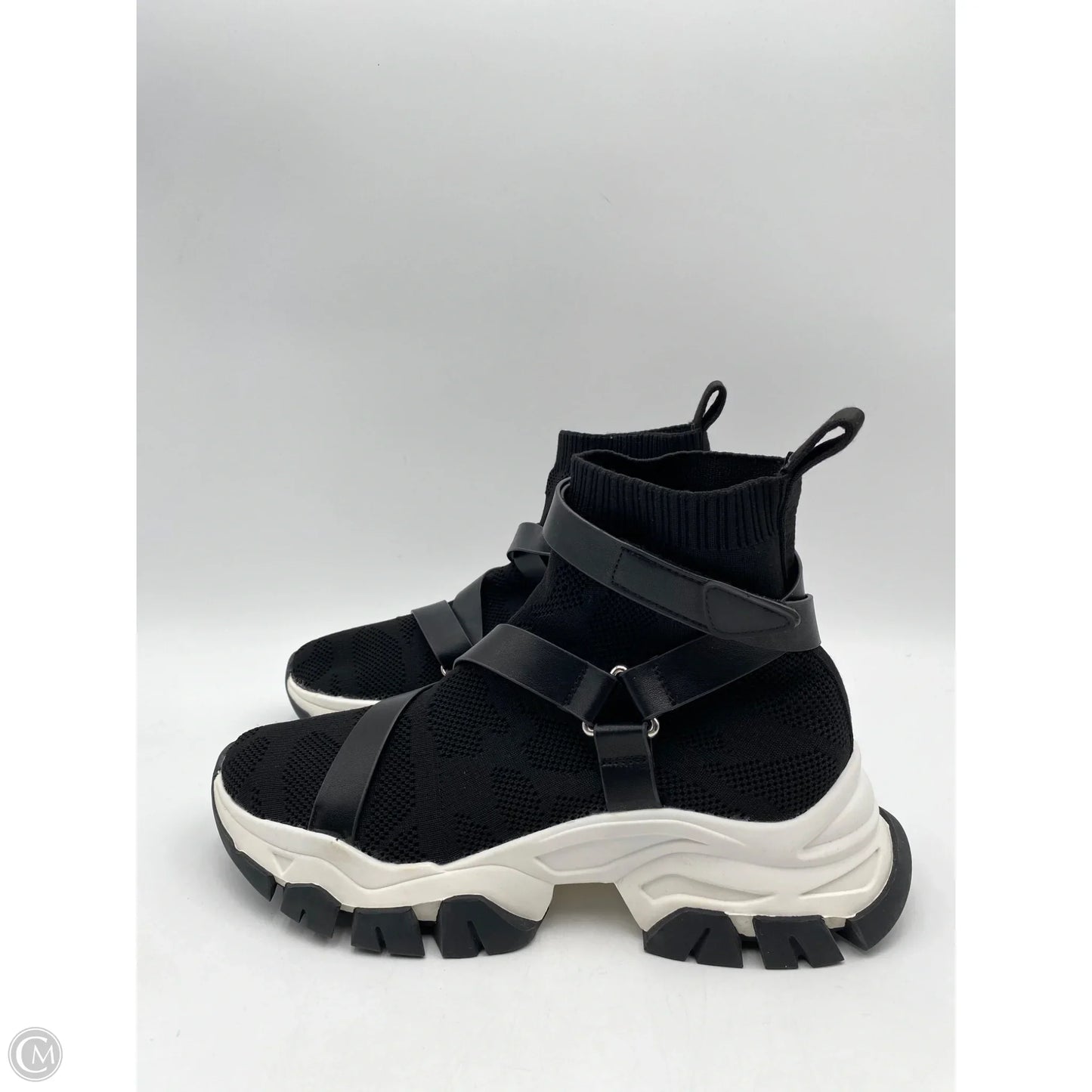 Shoes Sneakers By Jennifer Lopez In Black & White, Size: 9