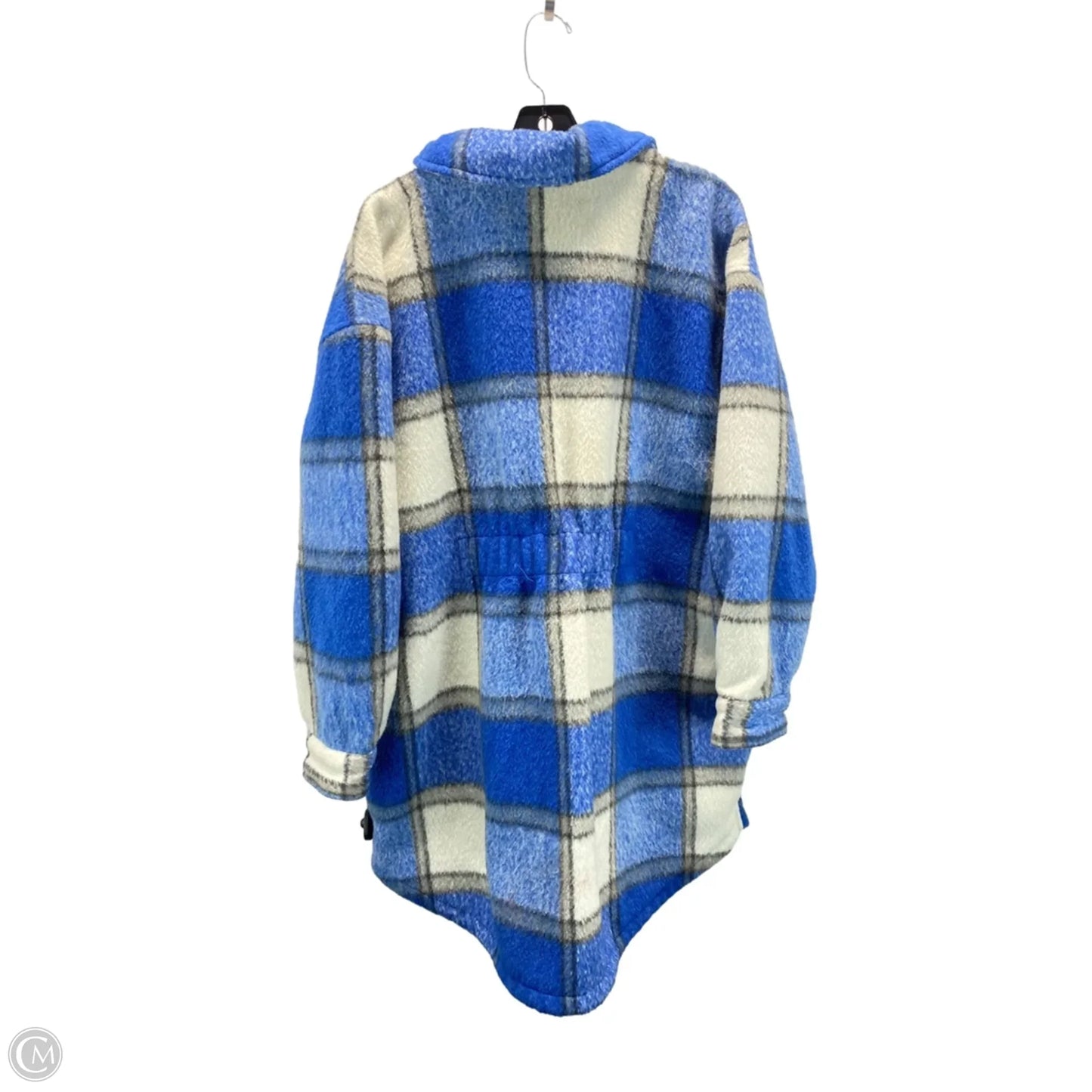 Jacket Fleece By Ava & Viv In Plaid Pattern, Size: 1x